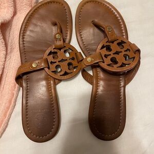 Tan Tory Burch Miller Sandal